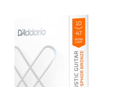 D'Addario 10-47 Extra Light, XS Phosphor Bronze Coated Acoustic Guitar Strings click to zoom image