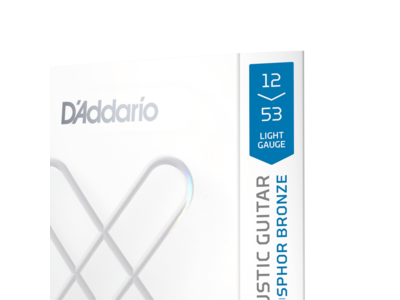D'Addario 12-53 Light, XS Phosphor Bronze Coated Acoustic Guitar Strings click to zoom image