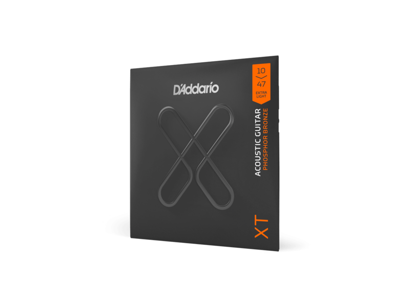 D'Addario XT Phosphor Bronze Acoustic Guitar Strings, Extra Light, 10-47 click to zoom image