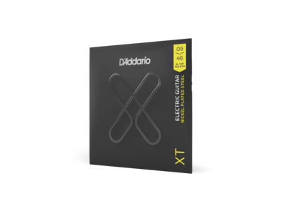 D'Addario XT Electric Nickel Plated Steel Electric Guitar Strings, Super Light Top/Regular Bottom, 09-46