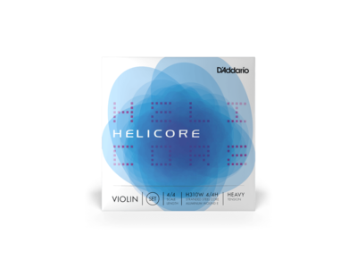 D'Addario Helicore Violin String Set with Wound E, 4/4 Scale, Heavy Tension click to zoom image