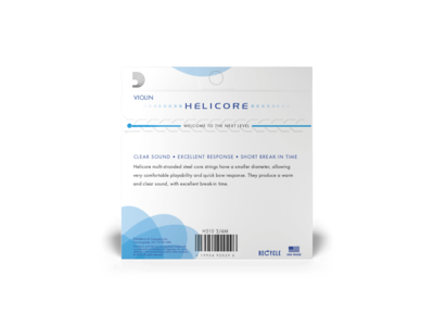 D'Addario Helicore Violin Single E String, 3/4 Scale, Medium Tension click to zoom image