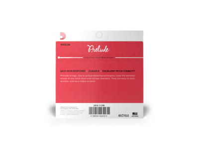 D'Addario Prelude Violin Single E String, 1/2 Scale, Medium Tension click to zoom image