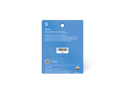 D'Addario Royal Bb Clarinet Reeds, 3-pack click to zoom image