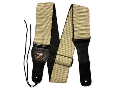 RockYou S100916 Tweed Adjustable Guitar Strap with Pick Holder CREAM click to zoom image