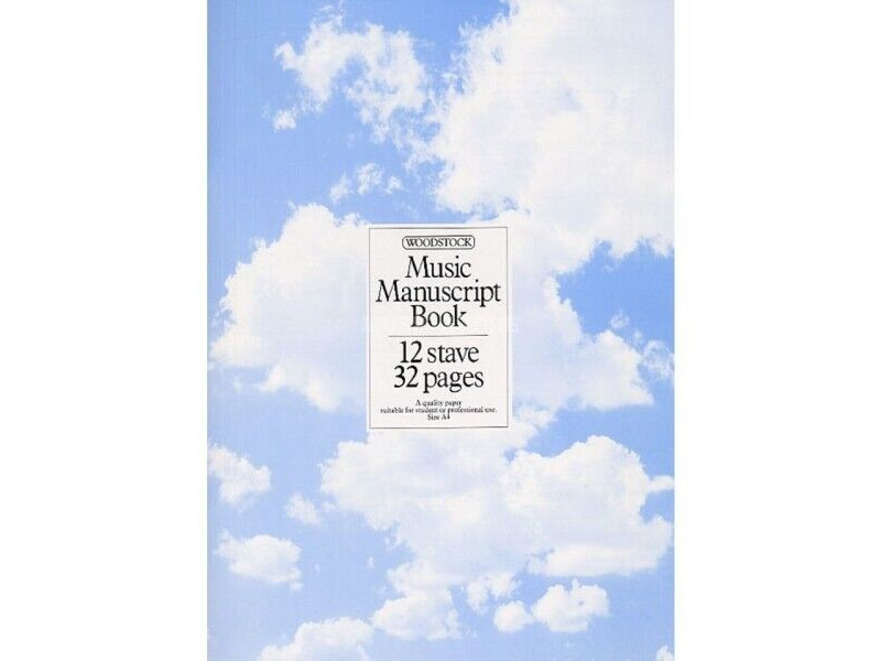Woodstock Music Manuscript Book A4 click to zoom image