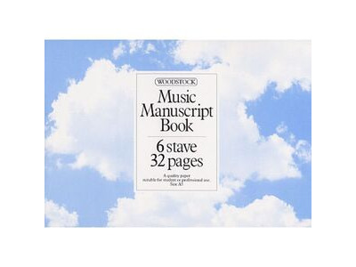 Woodstock Music Manuscript Book A5 