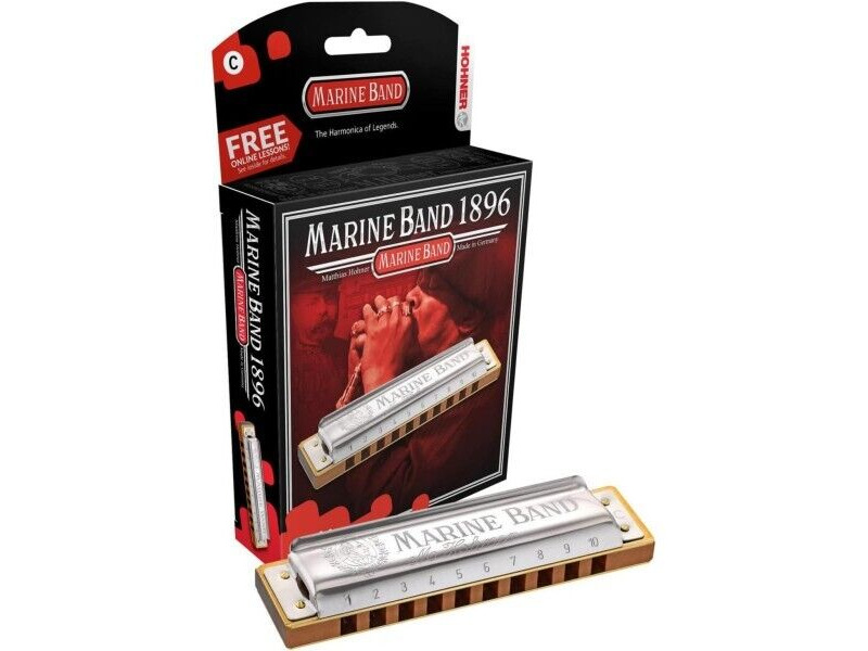 Hohner Marine Band Harmonica Key Of C click to zoom image