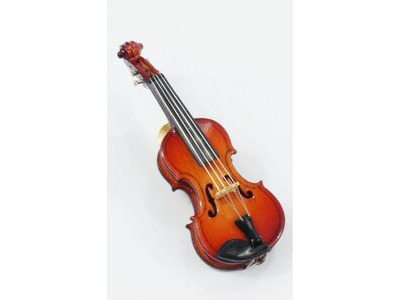 Agifty Miniature Pin Violin 7 Cm With Gift Case