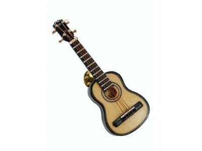 Agifty Miniature Pin Guitar 7 Cm With Gift Case 