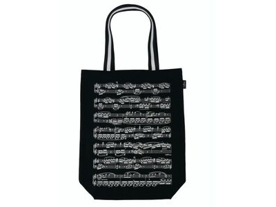 Agifty City Shopper Notelines Black Canvas 