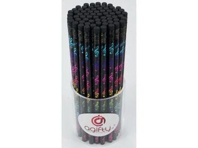 Agifty Pencil G-Clef Black/Colourful click to zoom image