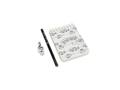 Agifty Writing Kit Mini A7: Sheet Music Black (A Set Of 3) 