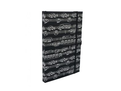 Agifty Notebook Sheet Music Black A5 