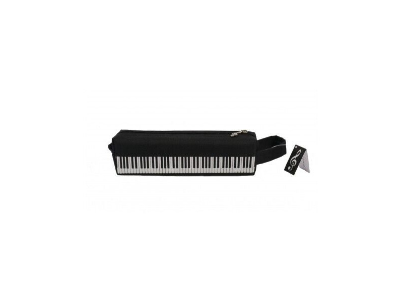 Agifty Pencil Case: Keyboard Design Black click to zoom image