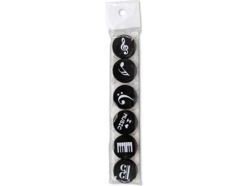 Agifty Music Note Magnets 6 Pack click to zoom image