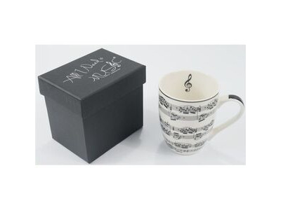 Agifty Notelines Mug White 