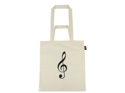 Agifty Tote bag g-clef natural (2 IN 1) 