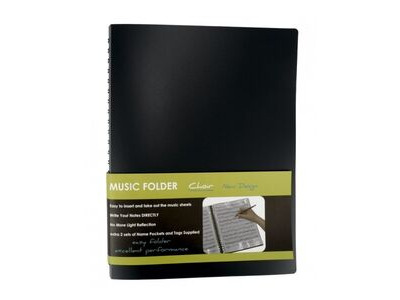 Agifty Innovative Music Folder "Choir" (A4, 40 pages) click to zoom image