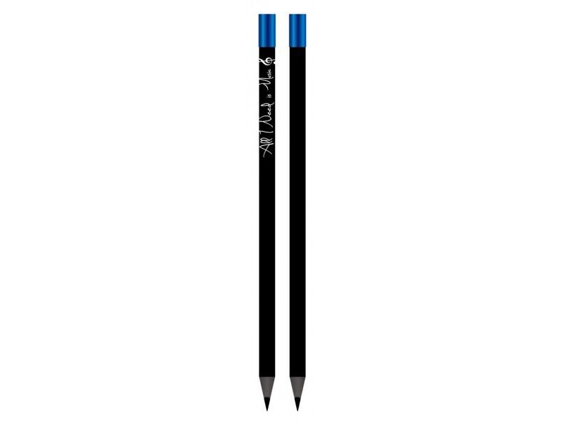 Agifty Magnetic Pencil "All I Need Is Music" Blue click to zoom image