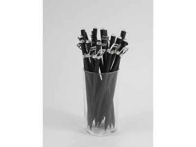 Agifty Pencil with note charm silver/crystal 
