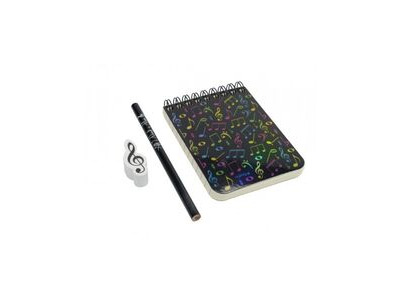 Agifty Writing Kit Mini A7: Music Note Colourful (Set of 3) 