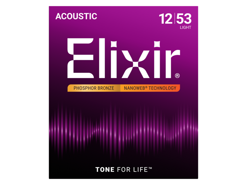 Elixir 16569 Phosphor Bronze Acoustic Strings 12-53 3- Pack click to zoom image