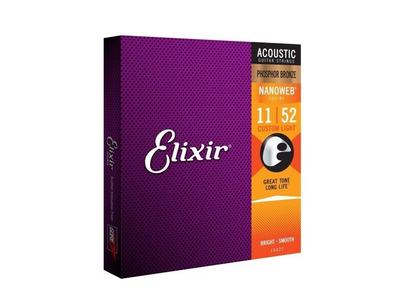 Elixir 3 Pack Phospher Bronze Nanoweb 11-52 click to zoom image