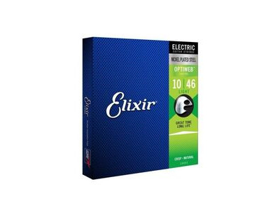 Elixir Electric Optiweb Nickel Light 10-46 click to zoom image