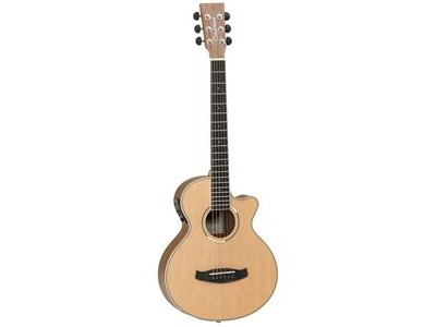 Tanglewood DBT TCE BW Travel Super Folk Guitar with Cutaway 