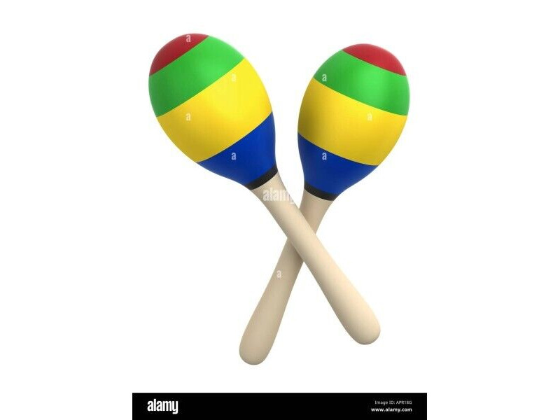 Hands On Maracas Striped click to zoom image