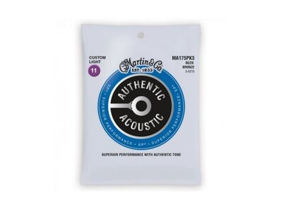 Martin MA175PK3 Acoustic Guitar Strings 3 Pack