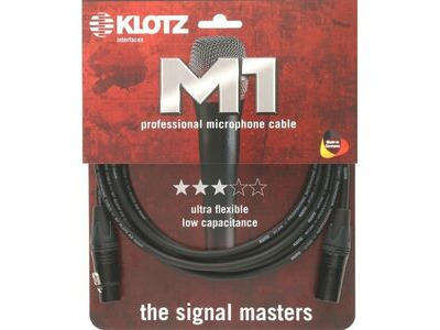 Klotz XLR Female to Male Microphone Cable 5M click to zoom image