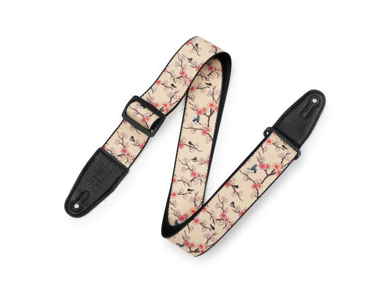 Levy's MPD2-115 Guitar Strap Cherry Trees & Birds click to zoom image