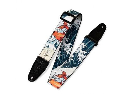 Levy's Guitar Strap Tattoo Coi Fish click to zoom image