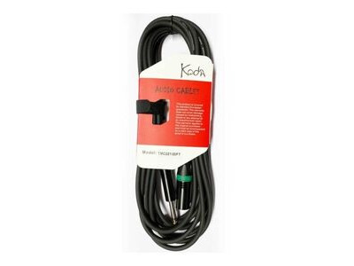 Koda 20ft/6m Microphone Cable, XLR Male - 6.35mm Stereo Jack