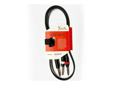 Koda 1M instrument Cable 6.5mm mono - 6.5mm stereo Jack 