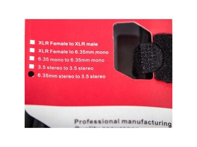 Koda Cable, 10FT / 3M Audio Link Cord Lead, JACK 3.5mm Stereo β JACK 6.35mm Stereo click to zoom image
