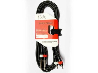 Koda 3M TUC0033 Twin RCA Male – Twin 6.35mm Mono Jack Audio cable