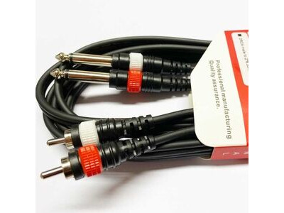 Koda 3M TUC0033 Twin RCA Male β Twin 6.35mm Mono Jack Audio cable click to zoom image