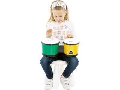 Nino Percussion 6 1/2" & 7 1/2" Molded ABS Bongo click to zoom image