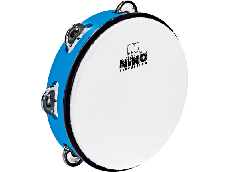 Nino Percussion 8" ABS Tambourine (Sky Blue) click to zoom image