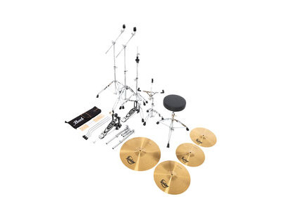 Pearl Roadshow RS525SBCC 5pcs kit with HW and SABIAN Solar (3 pcs) Cymbal set click to zoom image