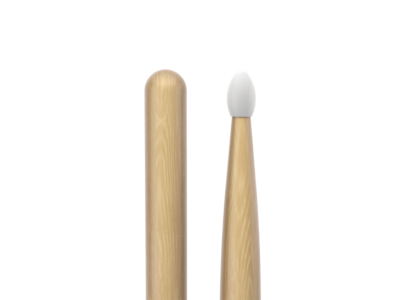 Promark Classic Forward 5A Hickory Drumstick, Oval Nylon Tip click to zoom image