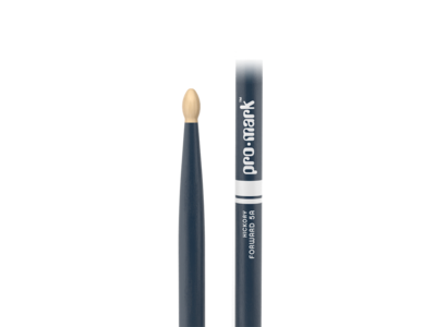 Promark Classic Forward 5A Painted Blue Hickory Drumstick, Oval Wood Tip click to zoom image