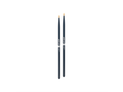 Promark Classic Forward 5A Painted Blue Hickory Drumstick, Oval Wood Tip click to zoom image
