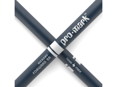 Promark Classic Forward 5A Painted Blue Hickory Drumstick, Oval Wood Tip click to zoom image