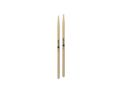 Promark Classic Forward 5B Hickory Drumstick, Oval Nylon Tip click to zoom image