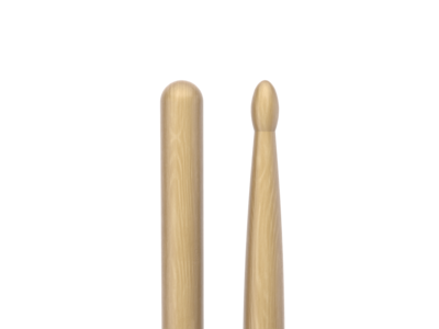 Promark Classic Forward 7A Hickory Drumstick, Oval Wood Tip click to zoom image