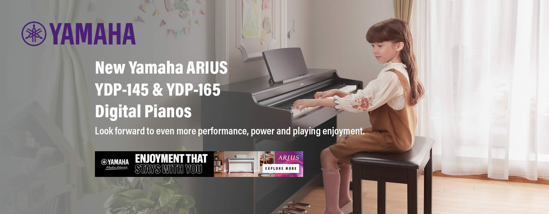 Yamaha Arius Digital Pianos at Savins Music Centre